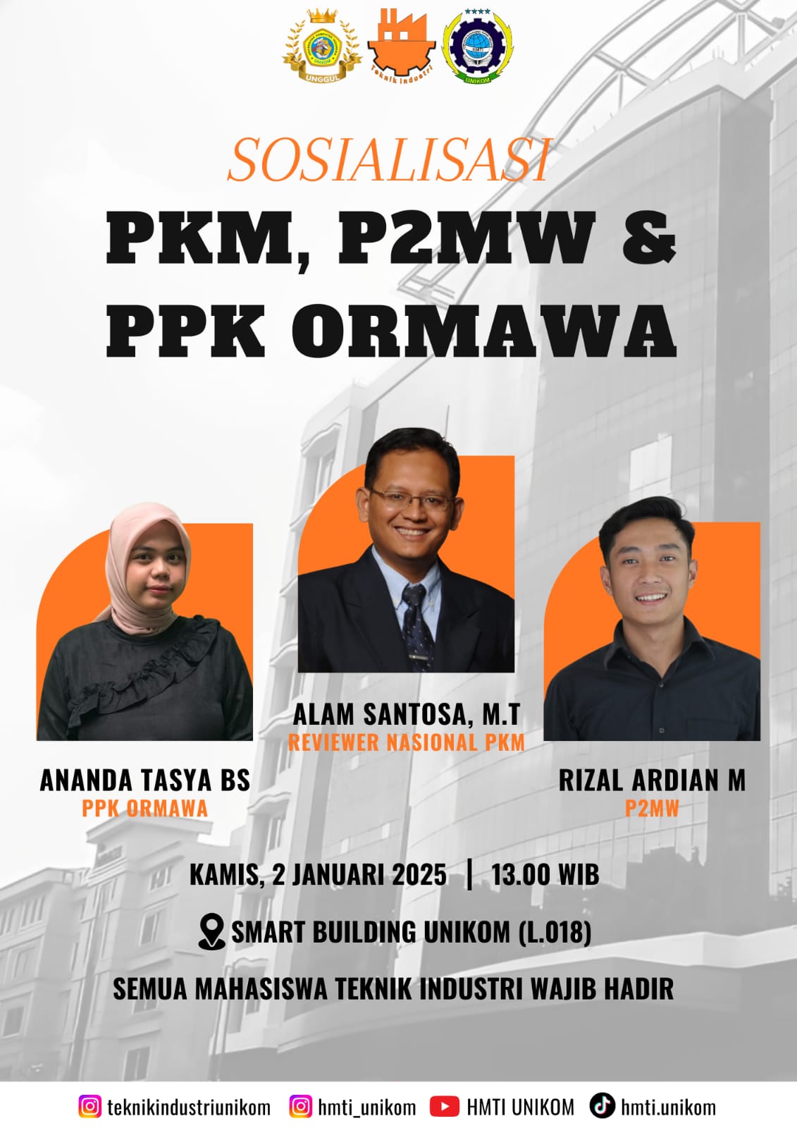 Sosialisasi PKM, P2MW dan PPK ORMAWA